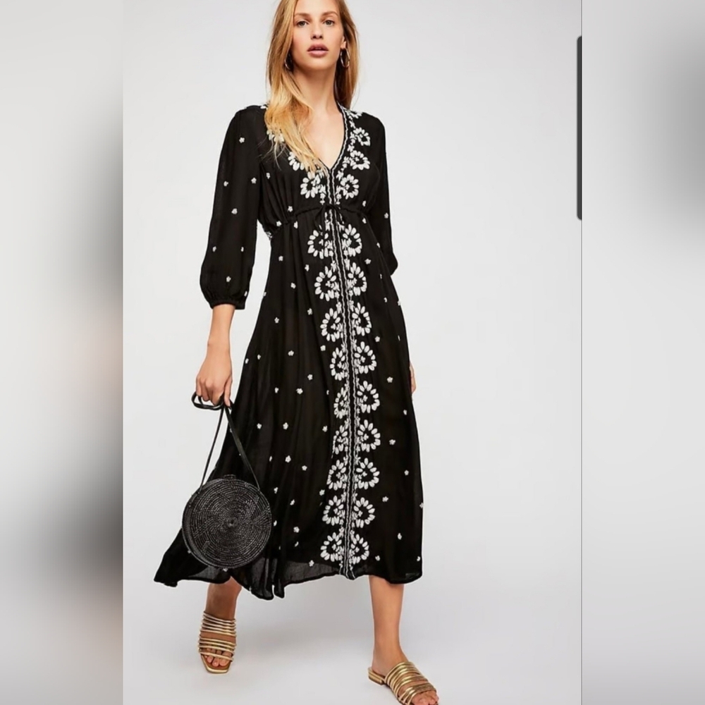 Free People embroidered dress